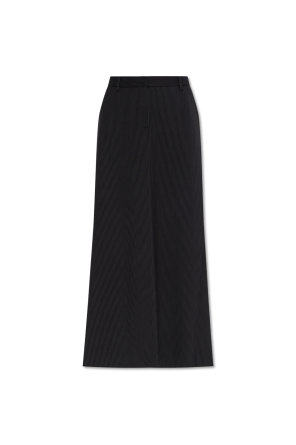 スカート Ami Alexandre Mattiussi Black Polyester Skir Black Pleated Skirt Ami Alexandre Mattiussi - Vitkac France